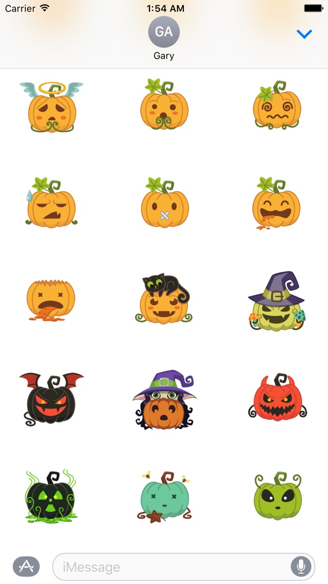 Halloween Pumpkin Sticker by Formlotse for iOS & Android