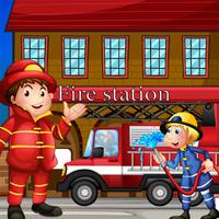 A Fire-Fighter Game For Boy-s and Girl-s: Kids Sort-ing Game with Fun-ny Tasks: Play with truck-s