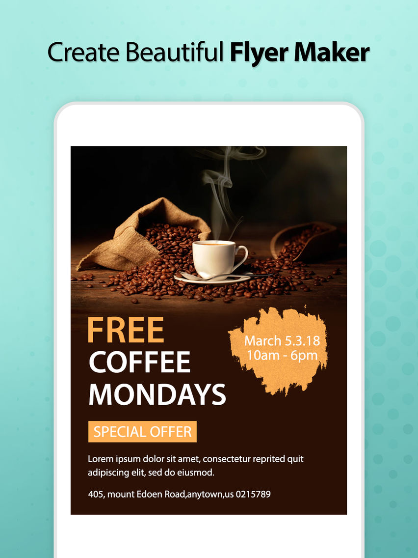 Flyer Maker Banner Ads Maker App For Iphone Free Download Flyer