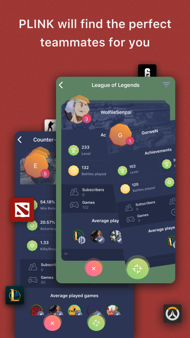 PLINK LFG & Gamers community App for iPhone Free Download PLINK