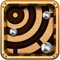 Labyrinth Maze Retro Style Reloaded - Steel Balls on Gravity defying Roller coaster Ride !