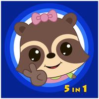 Candy Raccoon: Balloon Games for Kids