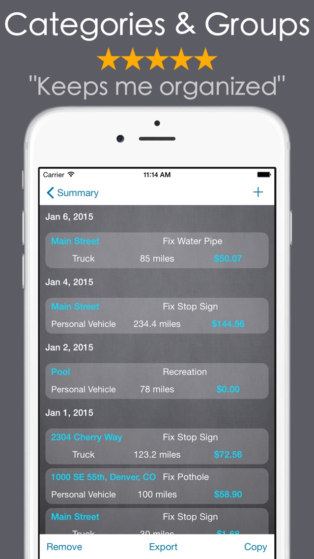 mel mileage expense tracker