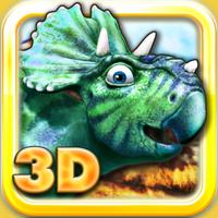 Dinosaurs walking with fun 3D puzzle game in HD