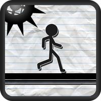 Stick-Man Paper Battle-Field Jump-er Obstacle Course