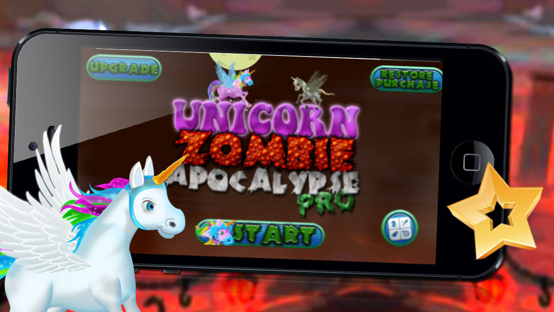 Unicorn Zombie Apocalypse Pro A Free Zombie Game App For Iphone
