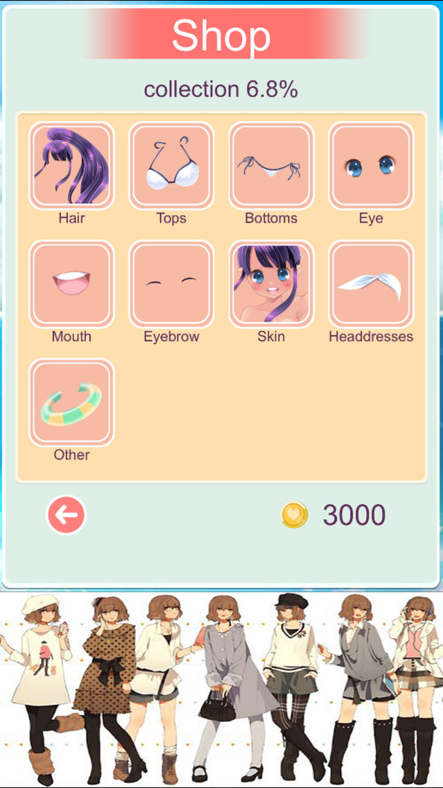anime girl bikini dress up