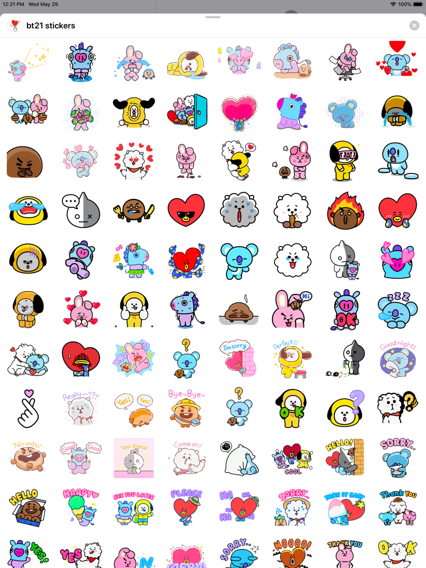  BT21 Stickers  App for iPhone Free Download BT21 Stickers  