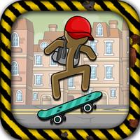 Stick-Man 2d Skate Boarding