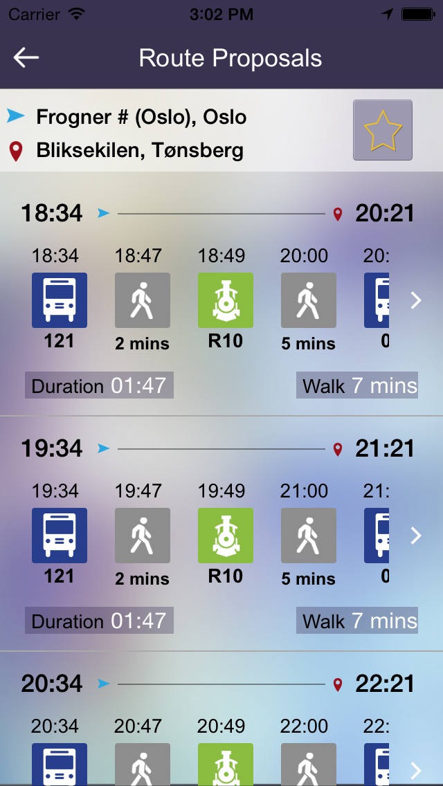 Ruter reiseplanlegger app