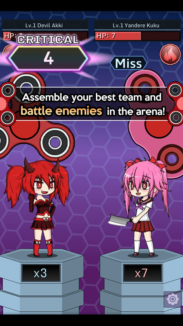 Anime Fidget Spinner Battle App for iPhone Free Download Anime Fidget