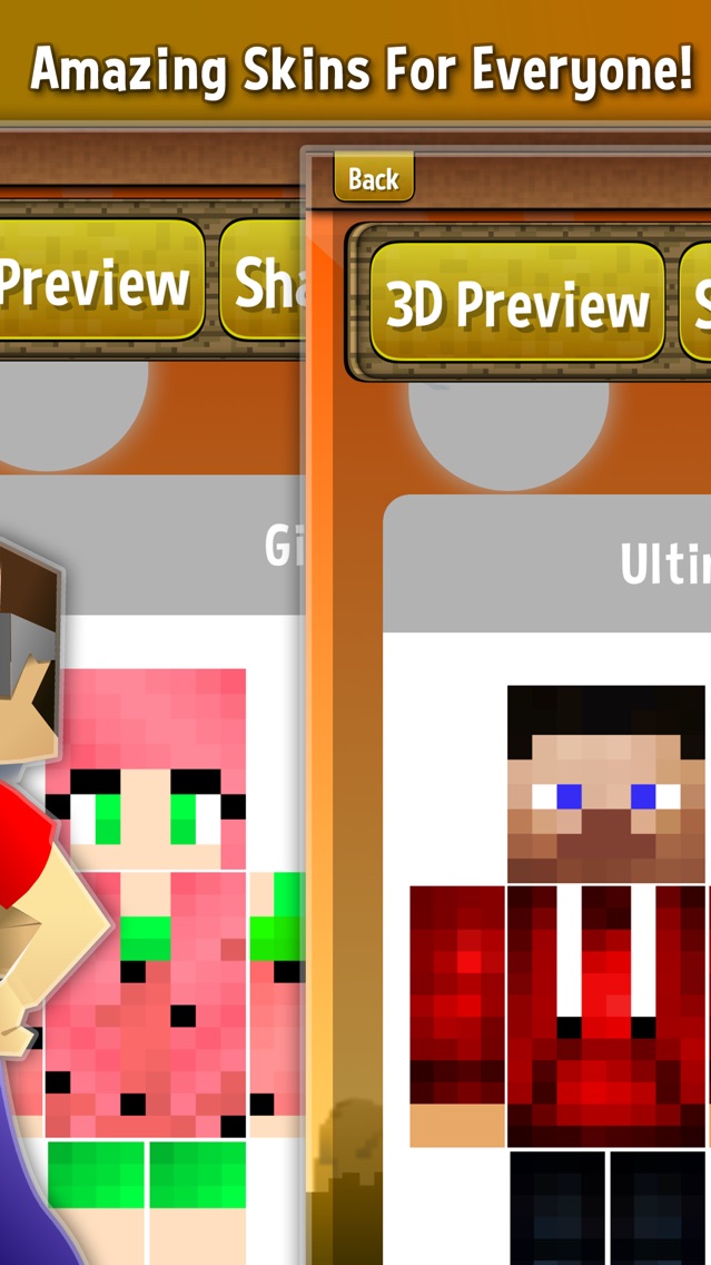 Skin Creator Gold For Minecraft Skins App For Iphone Free Download Skin Creator Gold For Minecraft Skins For Ipad Iphone At Apppure