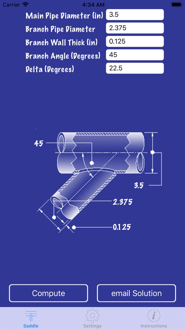 Pipe Saddle Layout Calculator App For Iphone Free Download Pipe