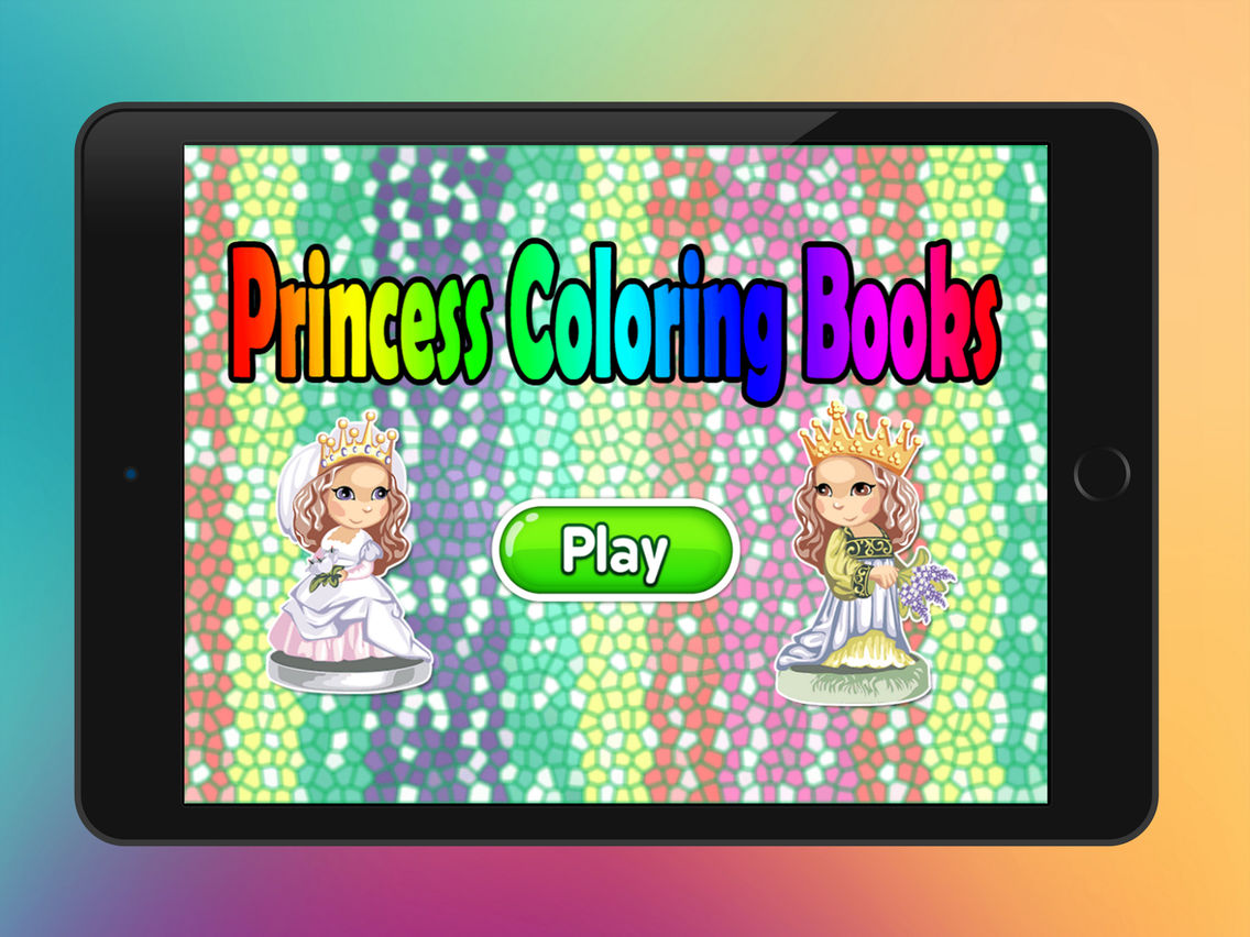 Princess Coloring Book Amazing draw paint and color games HD App for