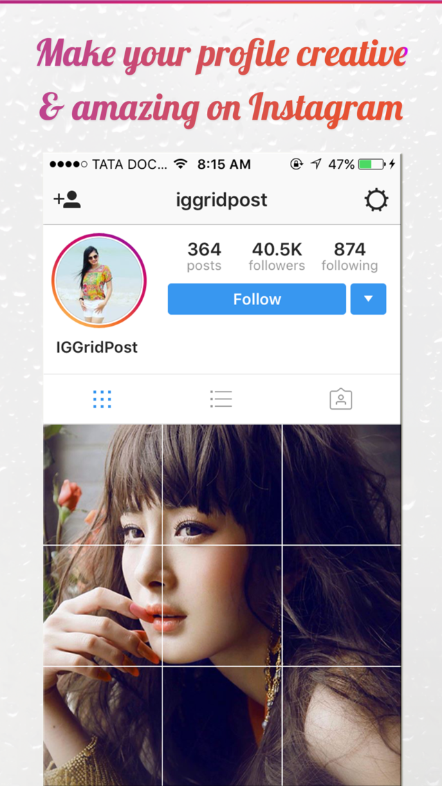 Ig Grid Post Pro Crop Photos For Insta Profile App For Iphone Free Download Ig Grid Post Pro Crop Photos For Insta Profile For Iphone At Apppure