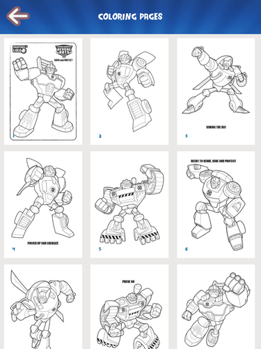 Painting Lulu Transformers Rescue Bots Coloring App App for iPhone