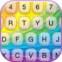Rainbow Keyboard Skins – Fashion Keyboards with New Emojis & Color.ful Backgrounds and Fonts