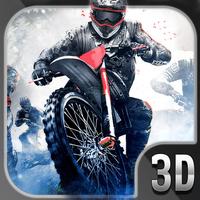 Extreme Real Bike Stunt on Snow 3D
