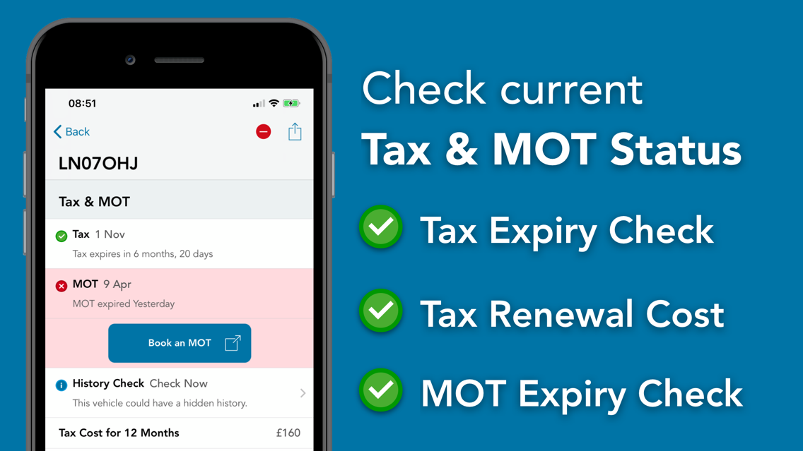 Vehicle Check - Car Tax Check App for iPhone - Free ...