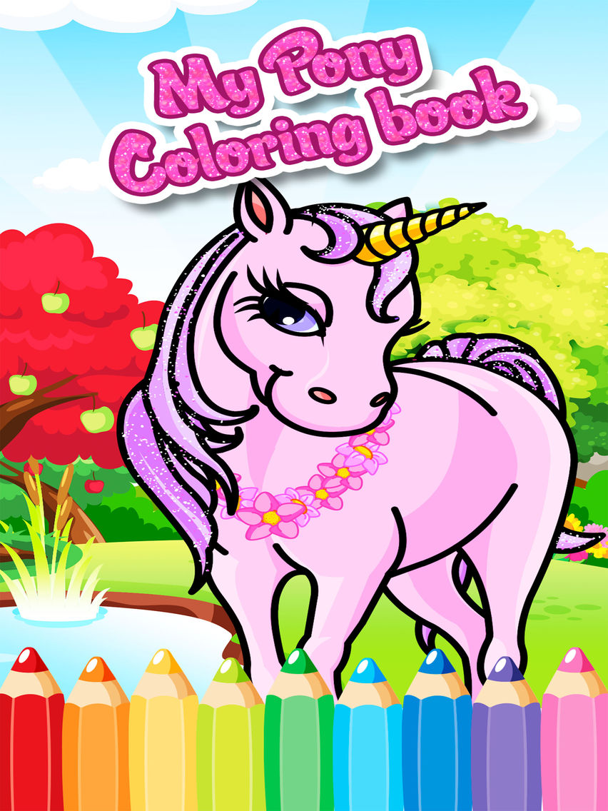 pony princess free printable coloring pages for girls kids App for ...