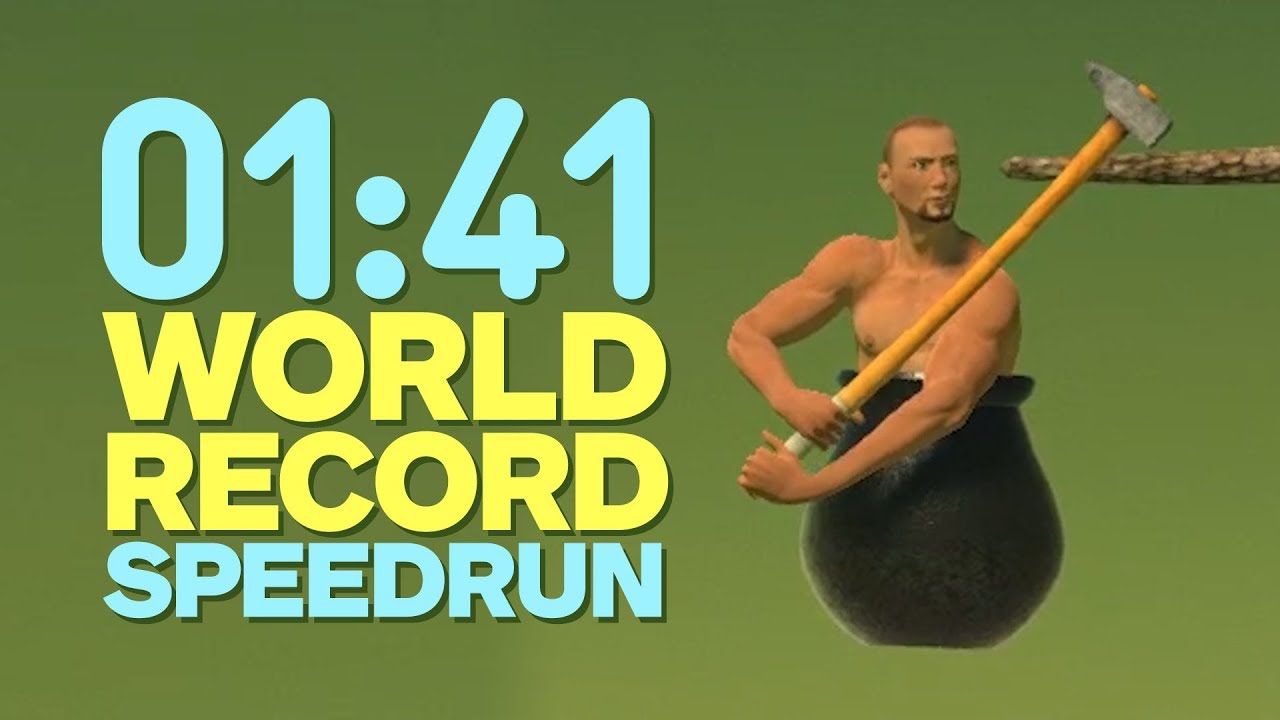 Getting Over It Speedrun in 1:56 (World Record)