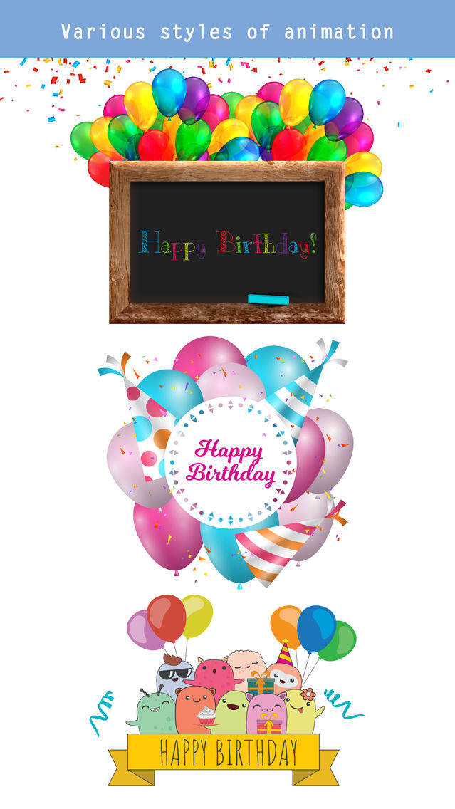 Happy Birthday Animated App For Iphone Free Download Happy