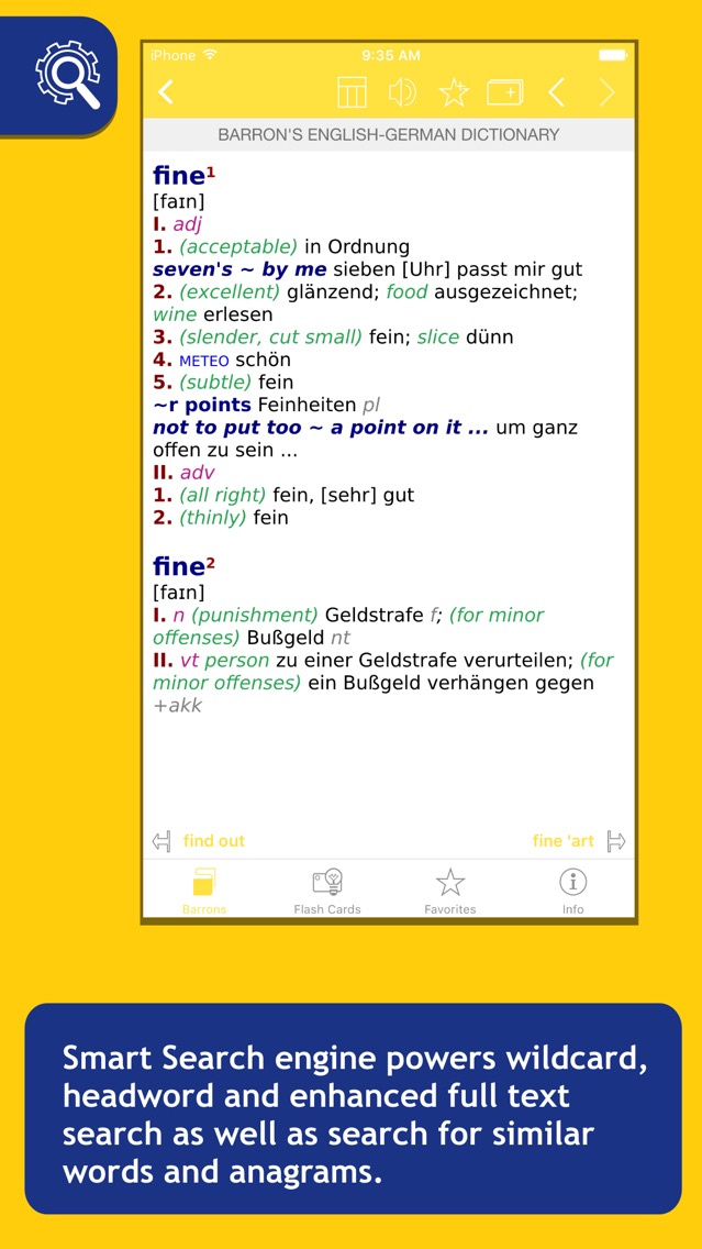 Barron’s GermanEnglish Bilingual Dictionary App for iPhone Free Download Barron’s German