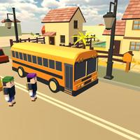Pick & drop Kids School Bus Offroad Simulator Game