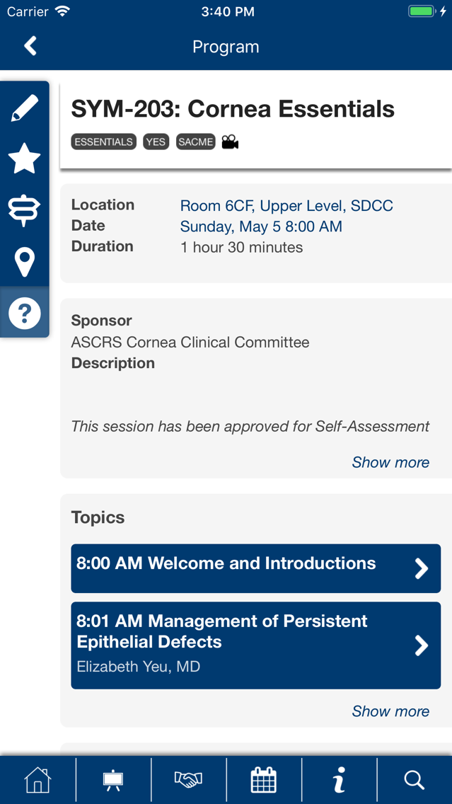 Ascrs Asoa Meetings App For Iphone Free Download Ascrs Asoa Meetings For Iphone Ipad At Apppure