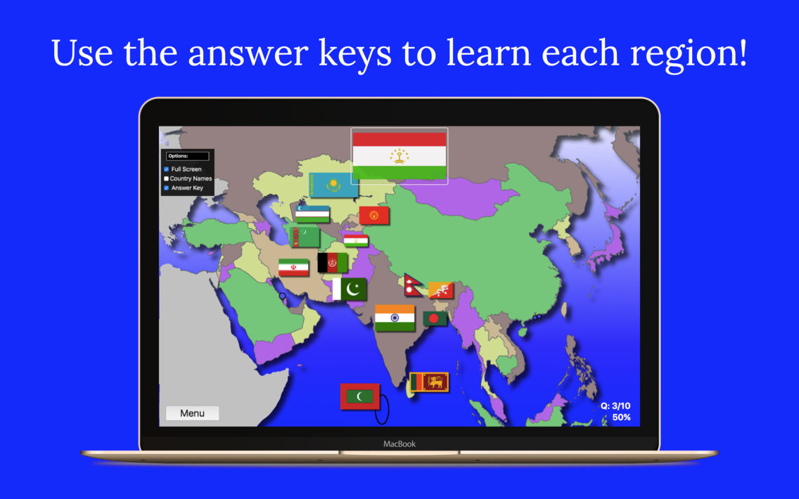 Asia Map Quiz Edu Edition App For Iphone Free Download