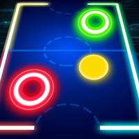 Glow Air Hockey : 2Players Free game mobile HD