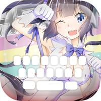 Custom Keyboard Cartoon Anime Manga : Color & Wallpaper Themes "Is It Wrong to Try to Pick Up Girls in a Dungeon" style