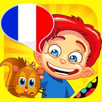 French for kids: play, learn and discover the world - children learn a language through play activities: fun quizzes, flash card games and puzzles