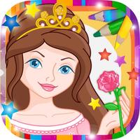 Paint magic princesses - coloring the princess kingdom