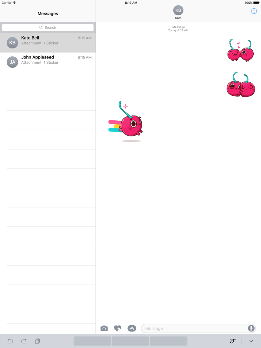 Animated Hot Cherry Sticker App For Iphone Free Download