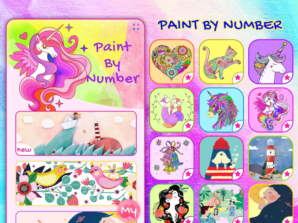 Paint-by-Number App for iPhone - Free Download Paint-by-Number for