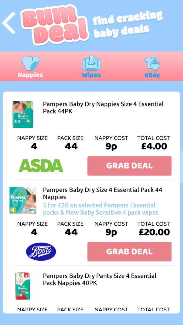 nappy price comparison uk
