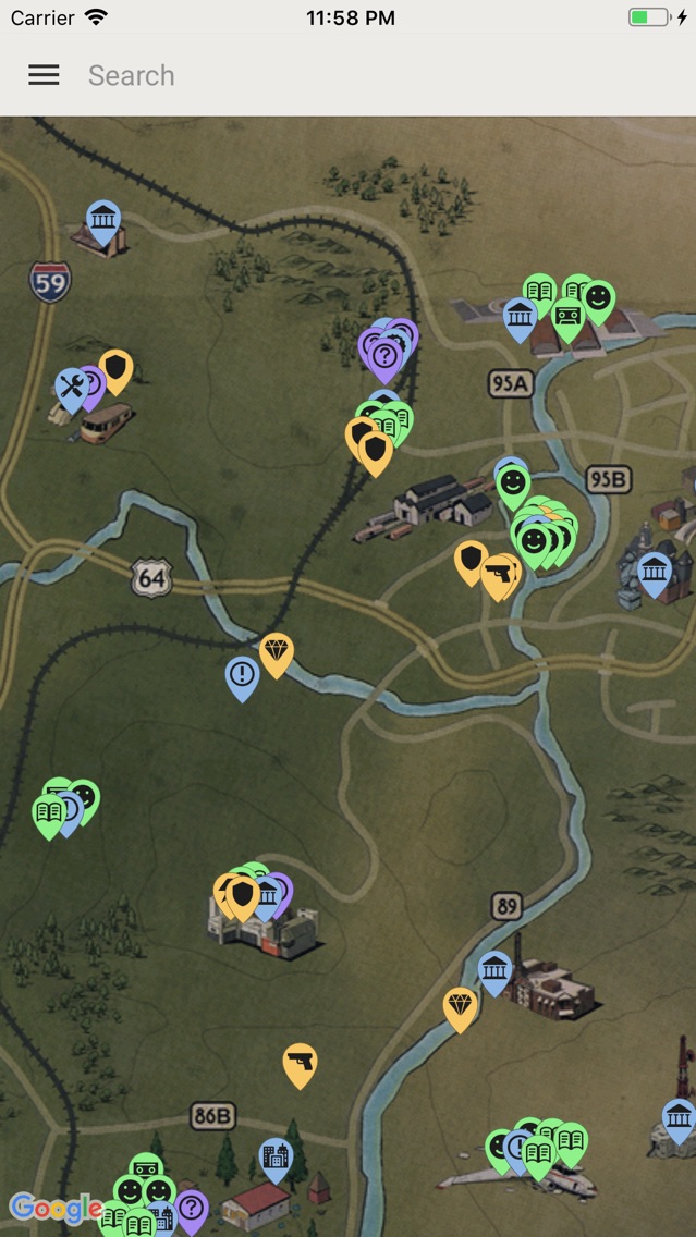 Fallout 76 интерактивная карта