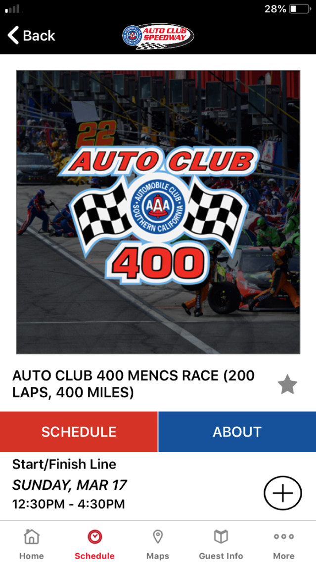 Auto Club Seating Chart