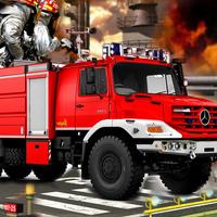 Emergeny Driving Fire Truck - Real Fire Fighter