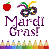 Coloring Book for Adults: Mardi Gras Fat Tuesday