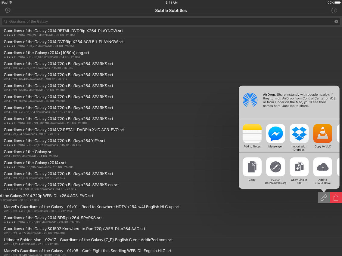 Subtle Subtitles App For Iphone Free Download Subtle Subtitles For Ipad Iphone At Apppure Marvel's guardians of the galaxy. iphone app