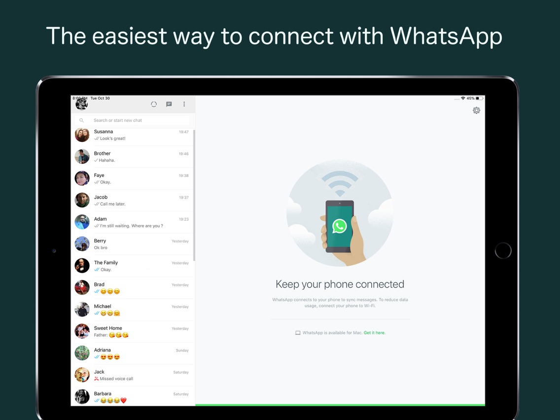 whatsapp for ipad