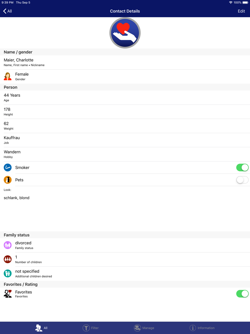 dating Manager app