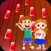 Piano Tile Valentines - Free Music Games For Love