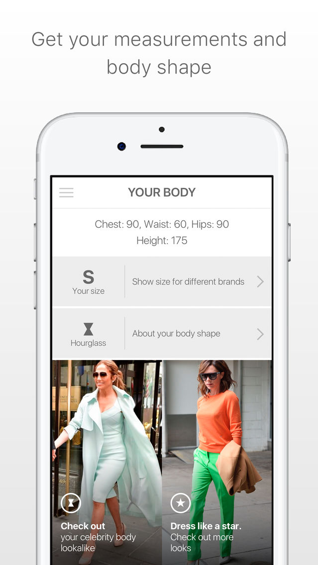 Starlook Body Shape And Size App For Iphone Free Download