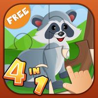 Zoo Animals Activity Set - Paint & Play All In One Educational Learning Games for Kids