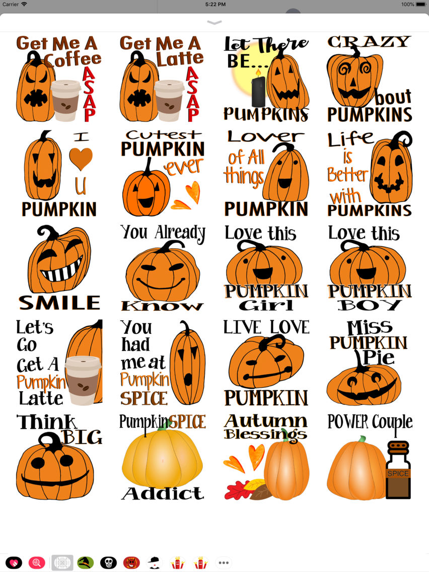 Halloween Pumpkin Sticker by Formlotse for iOS & Android