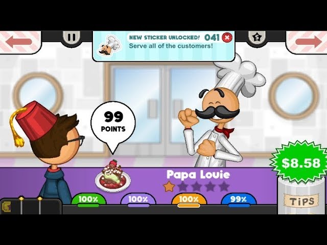 Papa's Scooperia To Go! for iOS (iPhone/iPod touch) Latest Version at $1.99  on AppPure