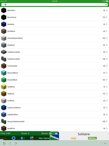 Block Id For Minecraft Pe App For Iphone Free Download Block Id For Minecraft Pe For Iphone Ipad At Apppure